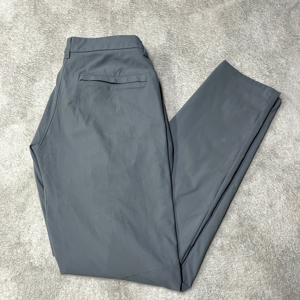 Lululemon Commission Slim Fit Pants Medium Gray Performance LM5AF3S Mens 34x34